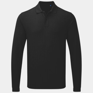 Premier Essential Unisex Long Sleeve Polo Shirt Thumbnail