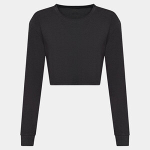 Women's long sleeve cropped T Thumbnail