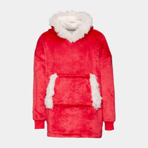 The Kids Ribbon oversized cosy reversible sherpa hoodie Thumbnail