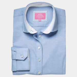 Brook Taverner Ladies Mirabel Long Sleeve Stretch Oxford Shirt Thumbnail
