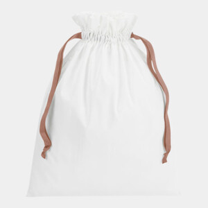 Cotton gift bag with ribbon drawstring Thumbnail