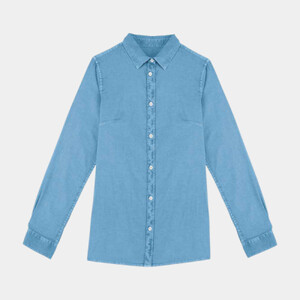 Native Spirit Ladies Washed Long Sleeve Shirt Thumbnail