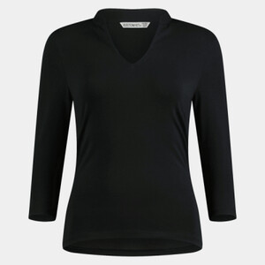 Kustom Kit Ladies 3/4 Sleeve Mandarin Collar Top Thumbnail