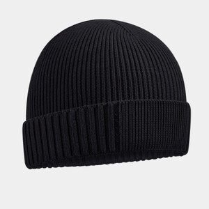 Organic cotton engineered patch beanie Thumbnail