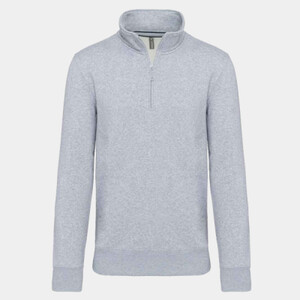 Kariban Zip Neck Sweatshirt Thumbnail