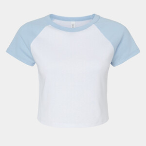 Women's Micro Rib Raglan Baby Tee Thumbnail
