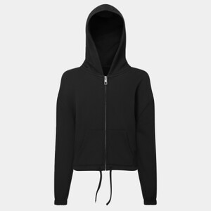 Kids TriDri® recycled cropped oversize full-zip hoodie Thumbnail