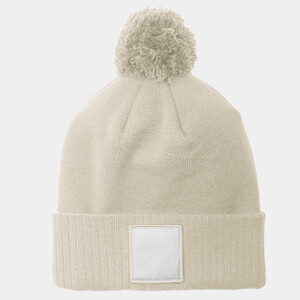 Appliqué Patch Pom Beanie Thumbnail