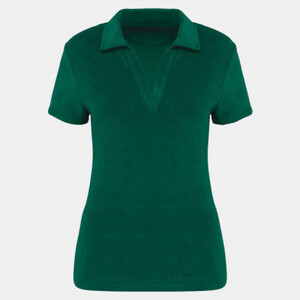 Native Spirit Ladies Terry Towel Polo Shirt Thumbnail