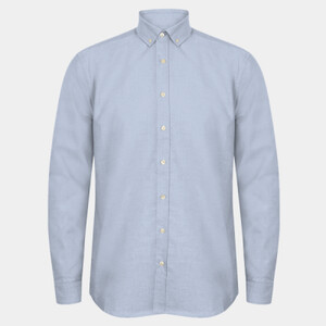Henbury Long Sleeved Cotton Feel Coolplus® Shirt Thumbnail