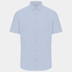Henbury Short Sleeved Cotton Feel Coolplus® Shirt Thumbnail