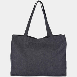 Kimood Large Recycled Cotton Denim Look Shopping Bag Thumbnail