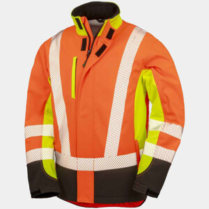 Result Recycled Three Layer Printable 3-Tone Safety Soft Shell Jacket Thumbnail