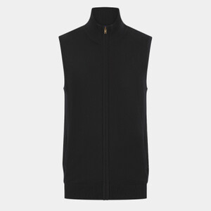Sleeveless zip-through jumper Thumbnail