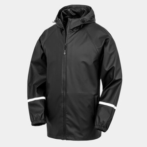 Prism PU waterproof jacket with reflective bands and recycled backing Thumbnail