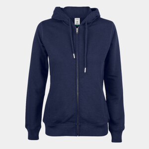 Clique Premium Organic Cotton Hoody Full Zip Ladies Thumbnail