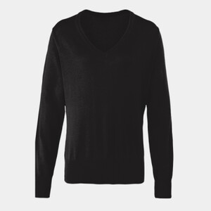 LADIES V NECK KNITTED SWEATER Thumbnail