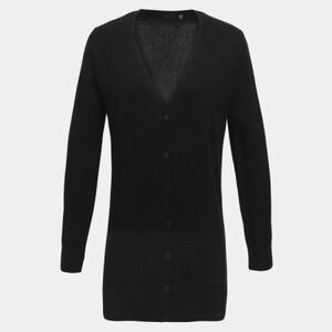 LADIES LONG LINE KNITTED CARDI Thumbnail