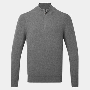 MENS COTTON 1/4 ZIP SWEATER Thumbnail