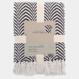 Recycled mixed-fabric throw Thumbnail