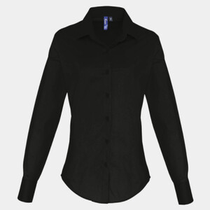 LADIES STRETCH POPLIN LS SHIRT Thumbnail
