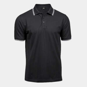 Luxury stripe stretch polo (1407) Thumbnail