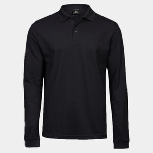 Luxury stretch long sleeve polo (1406) Thumbnail
