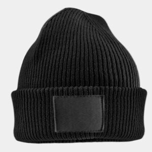 Beechfield Kids Deep Cuffed Tonal Patch Beanie Thumbnail