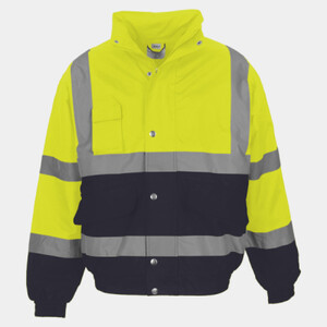 HI VIS 2 TONE BOMBER JACKET Thumbnail