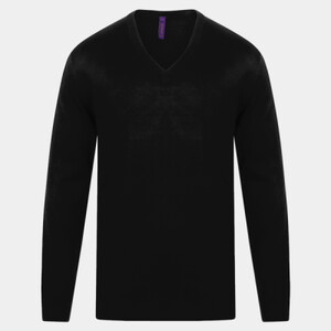 MENS CASHMERE VNECK JUMPER Thumbnail