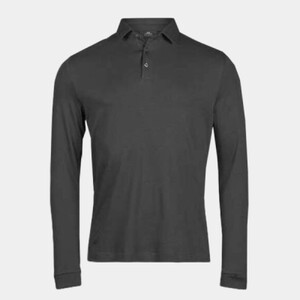 Pima Cotton Long Sleeve Polo Thumbnail