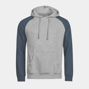 UNLABELED two-tone hooded sweatshirt (5156) Thumbnail