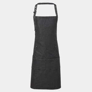JEANS STITCH DENIM BIB APRON Thumbnail