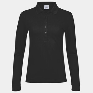 Women’s luxury stretch long sleeve polo (146) Thumbnail