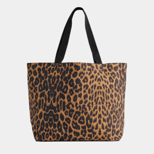 BagBase Leopard Print Carryall Tote Bag Thumbnail
