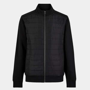 Kustom Kit Regular Fit Quilted Full Zip Sweat Jacket Thumbnail