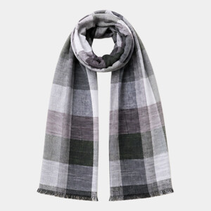 Spasso Greenish Check Scarf Thumbnail