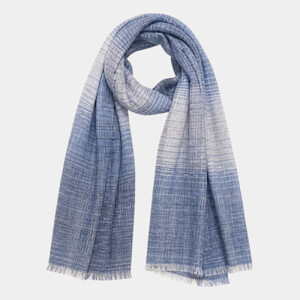 Spasso Blue Classic Check Scarf Thumbnail
