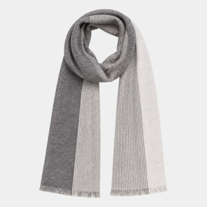 Spasso Urban Grey Striped Scarf Thumbnail
