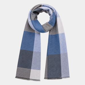 Spasso Blue Check Scarf Thumbnail