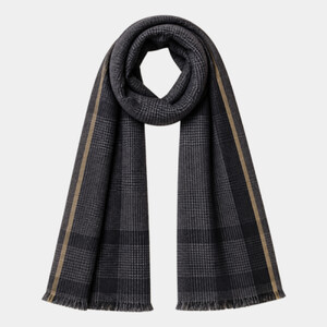 Spasso Grey Pixel Check Scarf Thumbnail