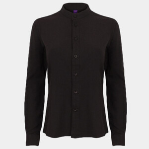 LADIES MANDARIN SHIRT WITH ROLL TAB SLEEVE Thumbnail