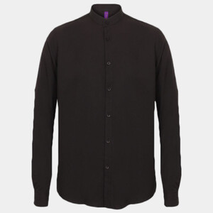 MANDARIN SHIRT WITH ROLL TAB SLEEVE Thumbnail
