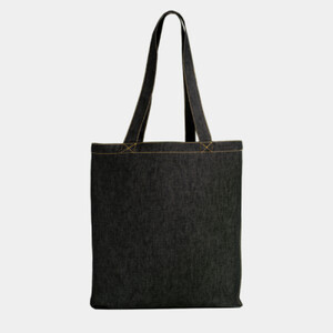 Denim ‘flat base’ shopper Thumbnail