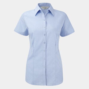 LADIES SHORT SLEEVE HERRINGBONE SHIRT Thumbnail