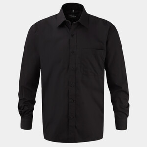 MENS LONG SLEEVE PURE COTTON POPLIN SHIRT Thumbnail