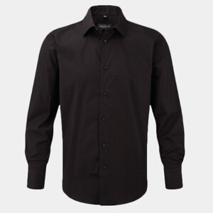 MENS LONG SLEEVE FITTED STRETCH SHIRT Thumbnail
