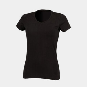 LADIES FEEL GOOD STRETCH V-NECK T-SHIRT Thumbnail