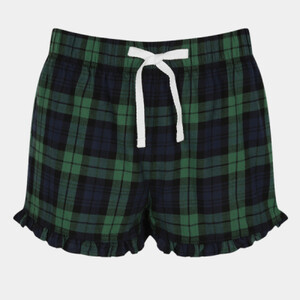 WOMENS TARTAN FRILL SHORTS Thumbnail