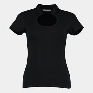 Women's corporate top keyhole neck (regular fit) Thumbnail